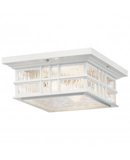 Kichler  49834WH  Beacon Square Outdoor Ceiling Light 